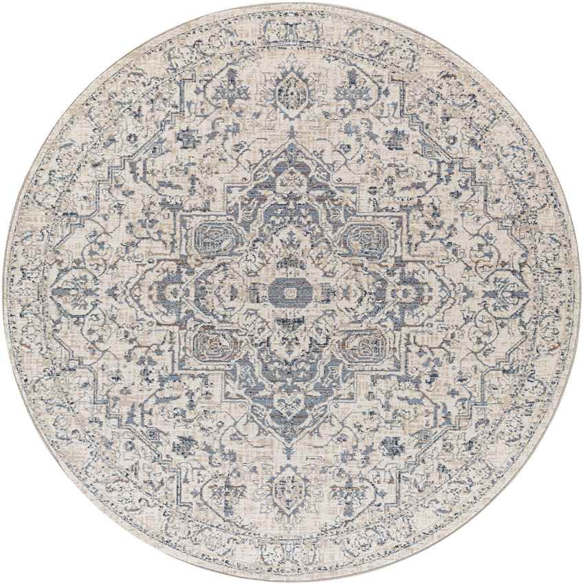 Jay Traditional Navy Area Rug