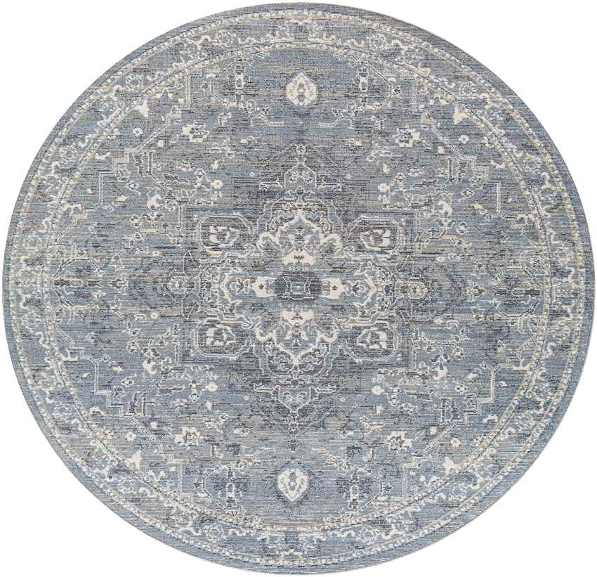 Jay Traditional Dark Blue Area Rug