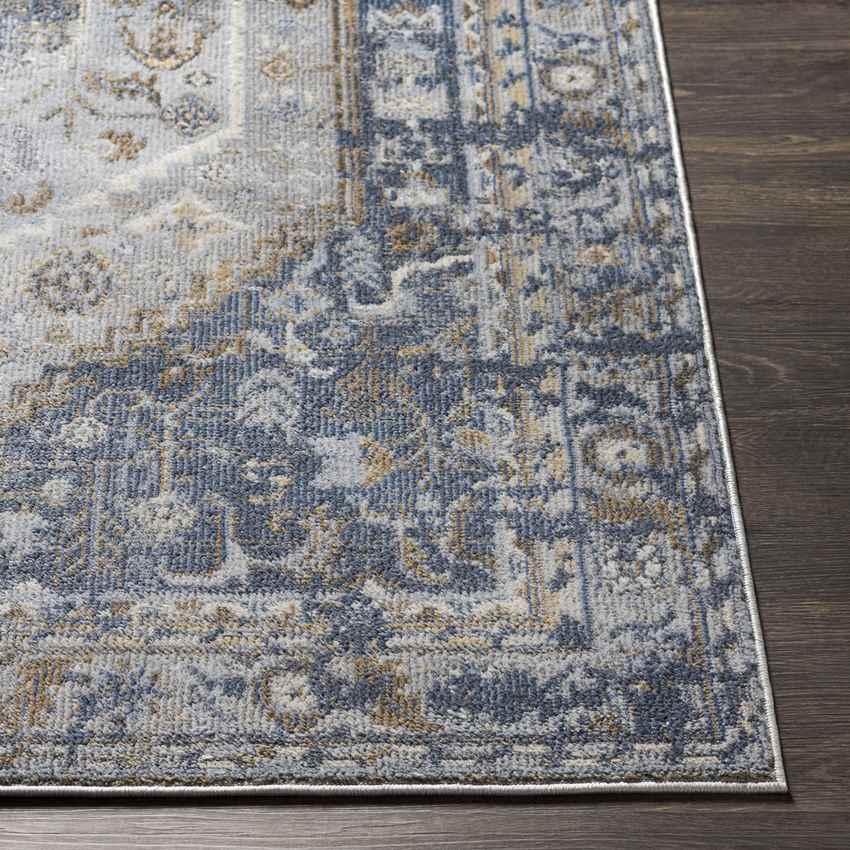Elisa Traditional Dark Blue Area Rug