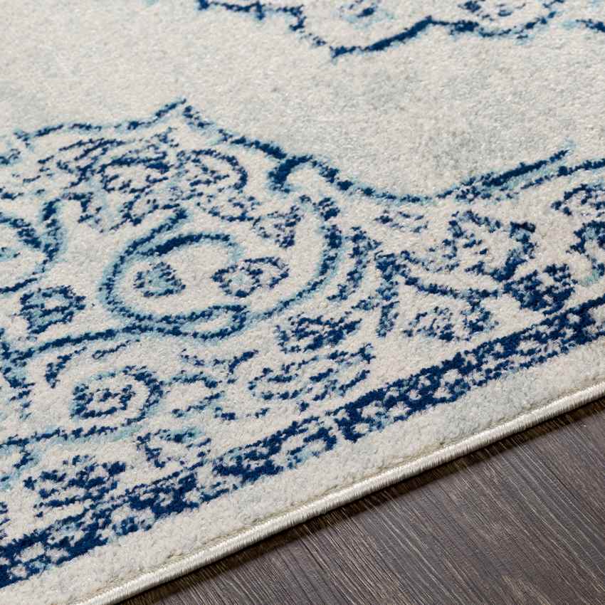 Donna Traditional Dark Blue Area Rug
