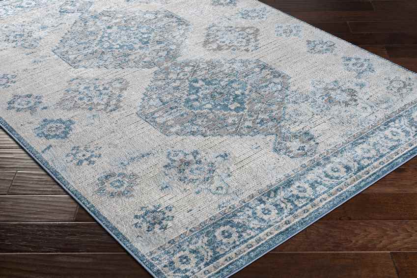 New Salem Traditional Dark Blue Area Rug
