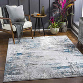 Jasmine Modern Teal Area Rug