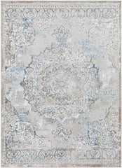 Jerry Traditional Denim Area Rug