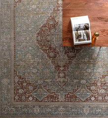 Poseyville Traditional Coffee Area Rug