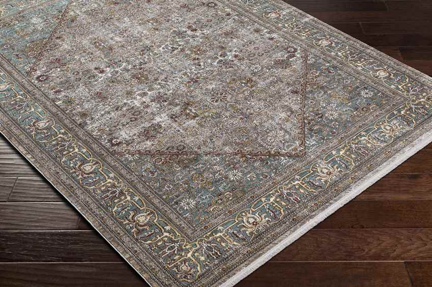 Redkey Traditional Brown Area Rug