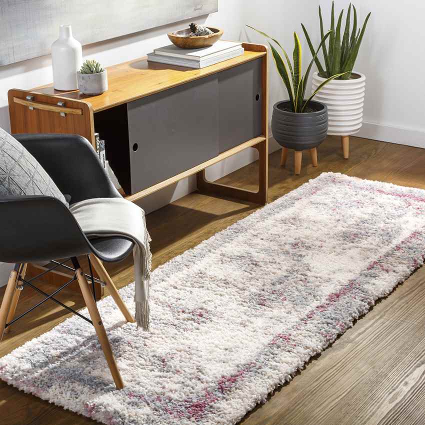 La Harpe Modern Pale Pink Area Rug