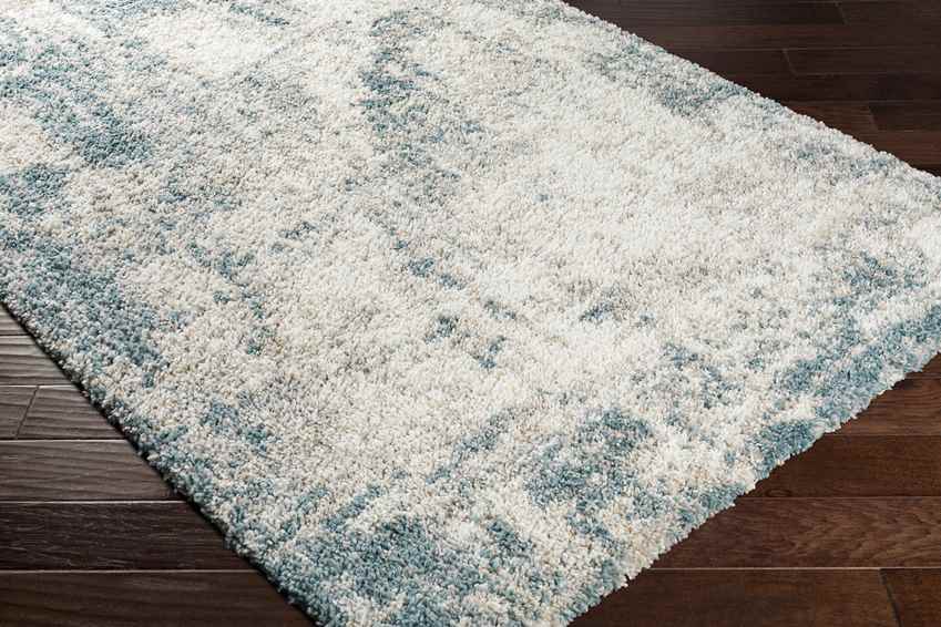 Lake Barrington Modern Aqua Area Rug