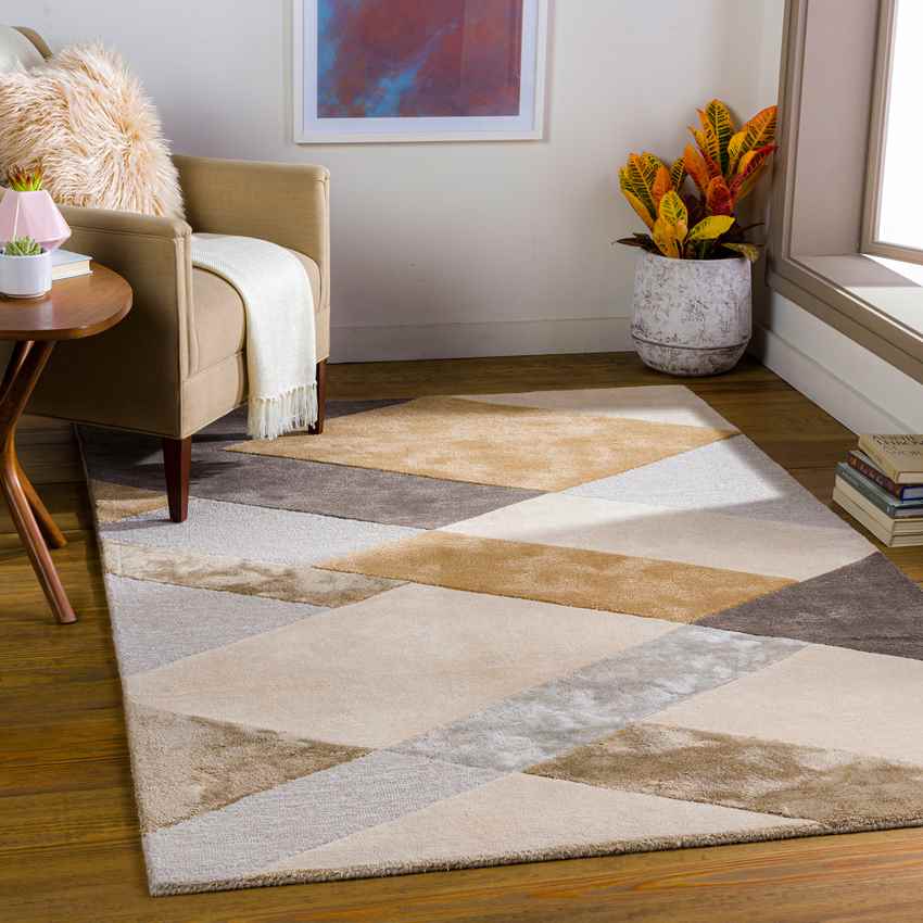 Machesney Park Modern Camel Area Rug