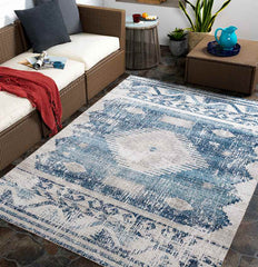 Buffalo Grove Global Dark Blue Area Rug