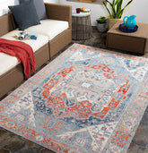 Bureau Junction Global Burnt Orange Area Rug