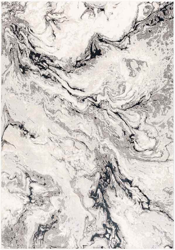 Lake Villa Modern Light Gray Area Rug