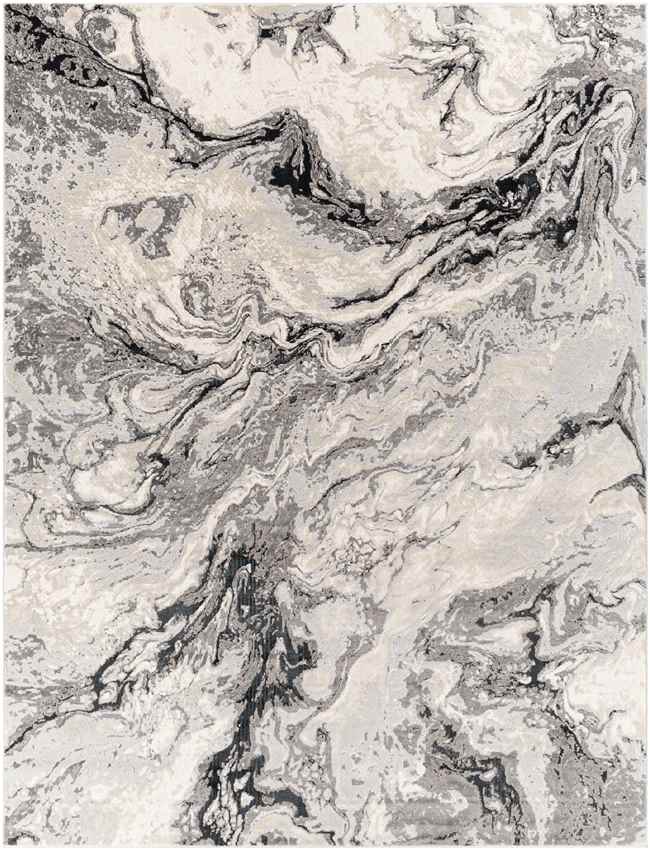 Lake Villa Modern Light Gray Area Rug