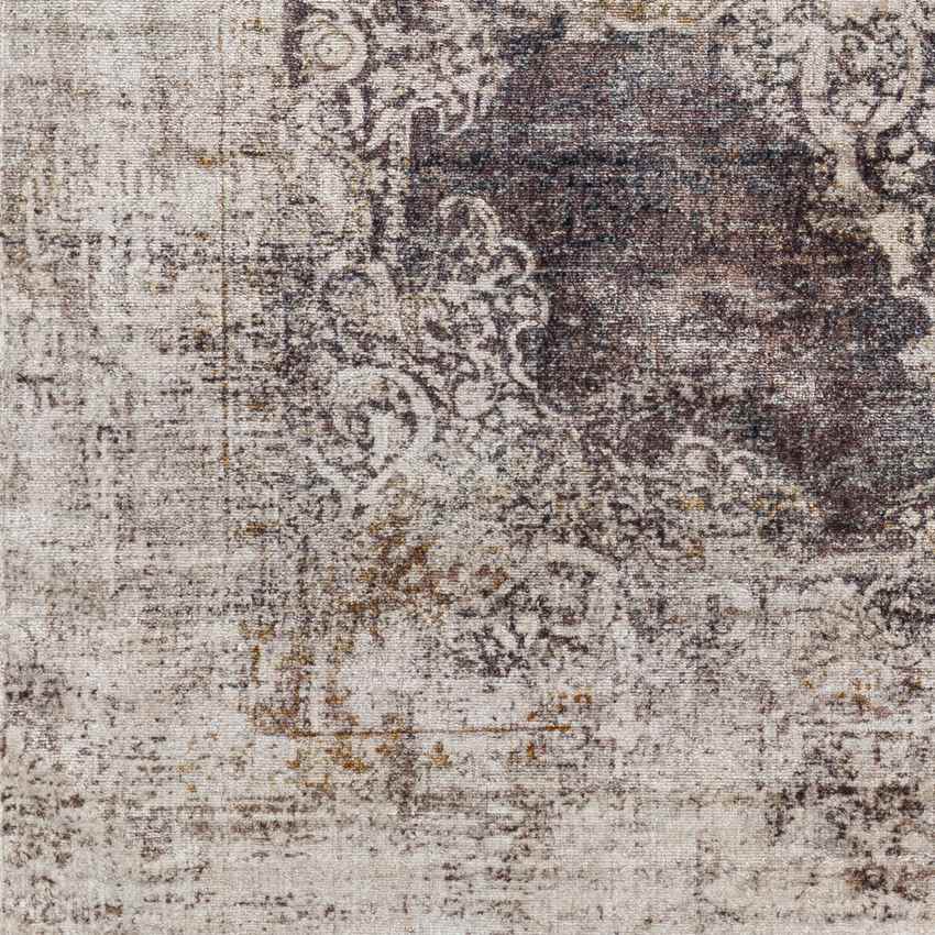Wallace Traditional Coffee Washable Area Rug