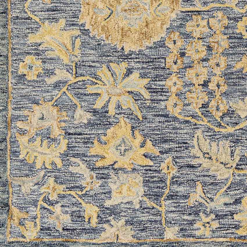 Hobart Traditional Dark Blue Area Rug