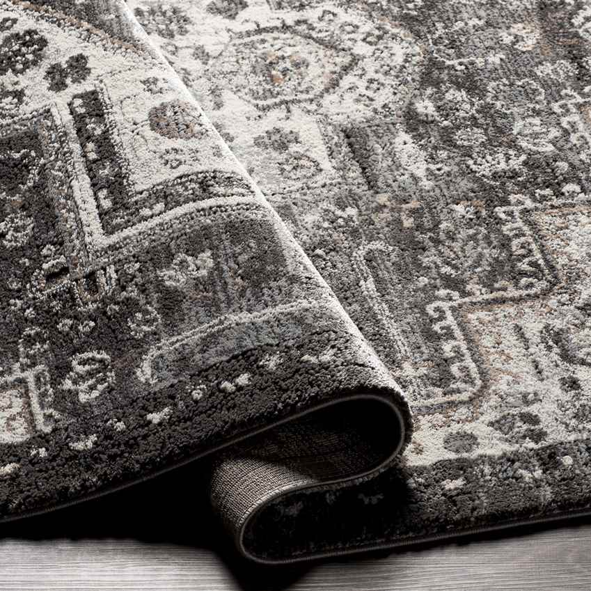 New Ross Traditional Charcoal Area Rug