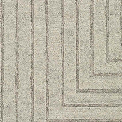Springport Modern Light Gray Area Rug