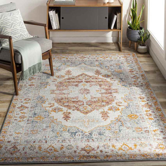 Golden Gate Traditional Tangerine Area Rug