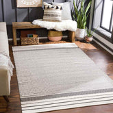 SpringfieldState Rustic Charcoal Area Rug