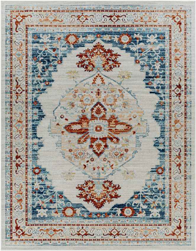 Burket Traditional Cream Area Rug