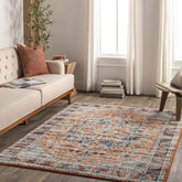 Cannelburg Traditional Burnt Orange Area Rug
