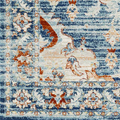 Mhilea Traditional Navy Area Rug