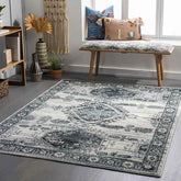 Darmstadt Traditional Pale Blue Area Rug
