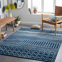 Lynar Global Dark Blue Area Rug