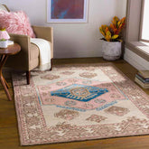 Korhorn Traditional Beige Area Rug