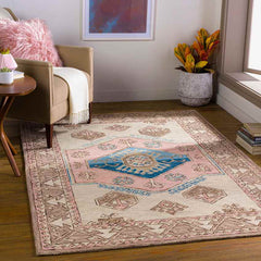 Korhorn Traditional Beige Area Rug