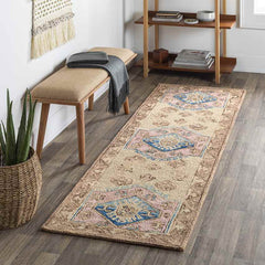 Korhorn Traditional Beige Area Rug