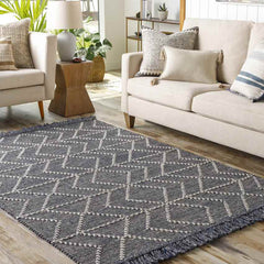 New Minden Global Charcoal Area Rug