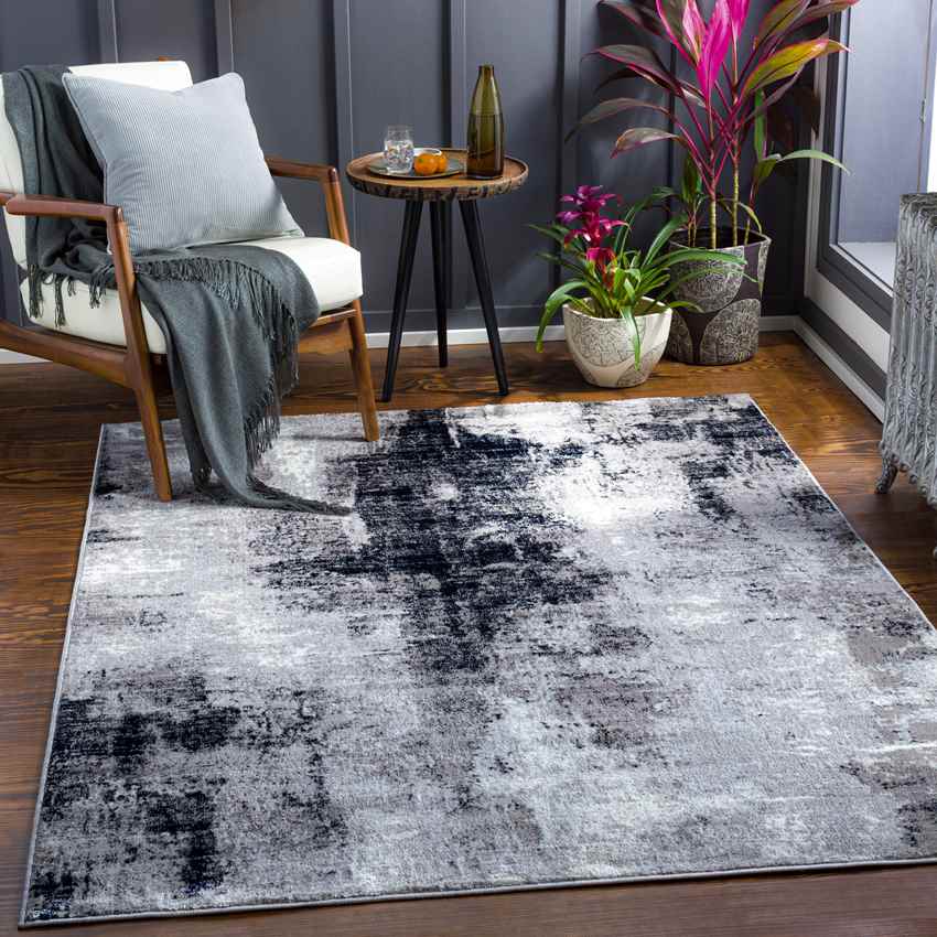 Dole Modern Black Area Rug