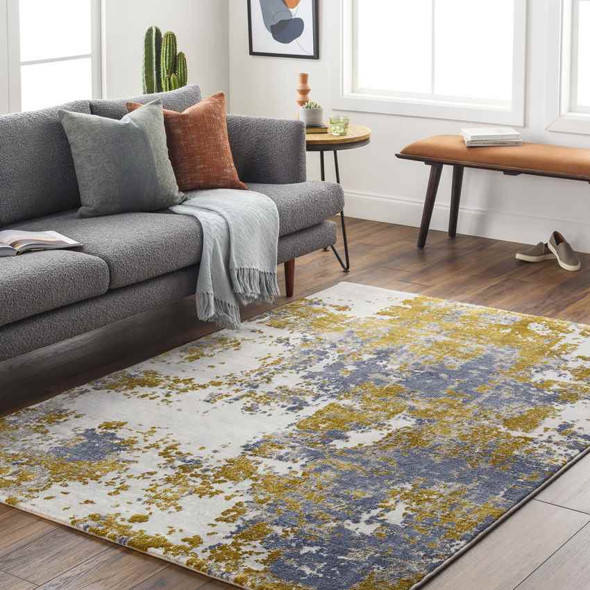 Knott Modern Navy Area Rug