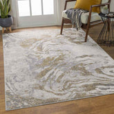 Shueyville Modern Light Gray Area Rug