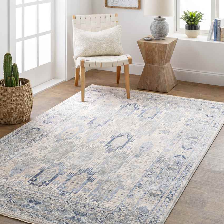 Vinton Traditional Beige Area Rug