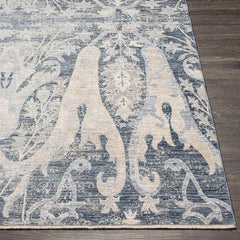 Volga Traditional Dark Blue Area Rug