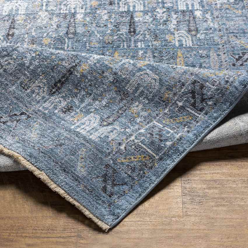 Komurcu Traditional Dark Teal Area Rug