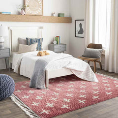 Koilani Global Bright Red Area Rug