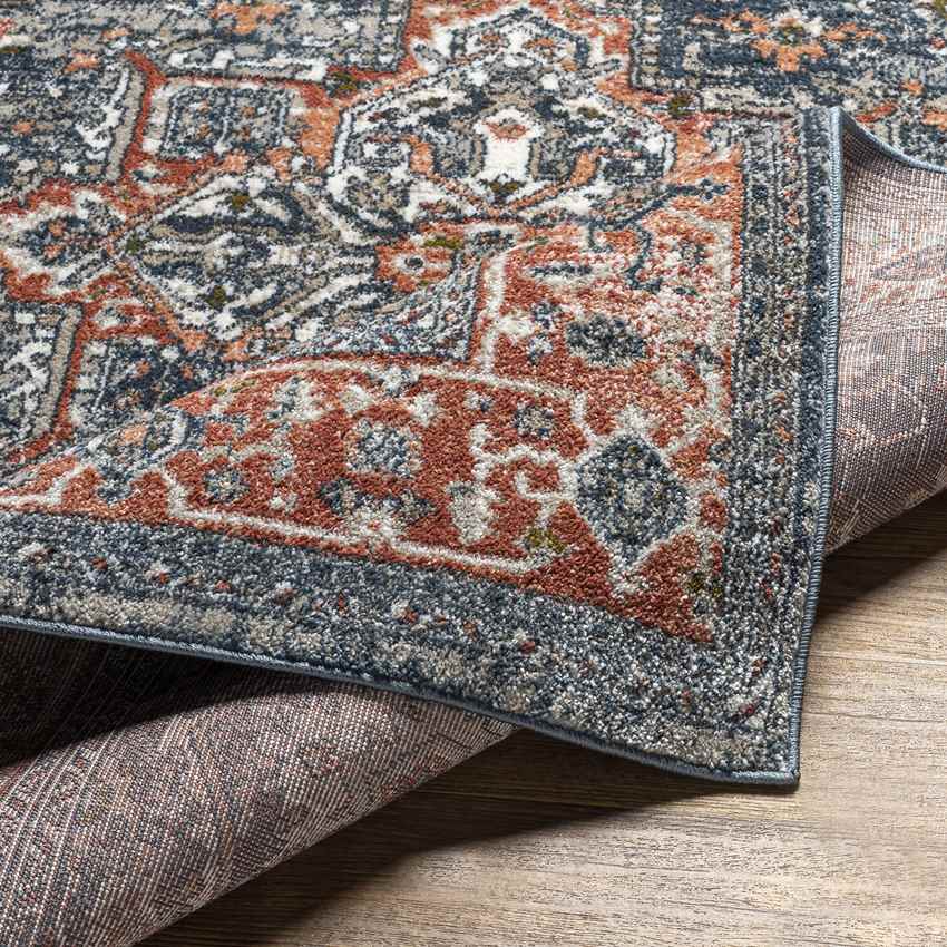 La Motte Traditional Dark Blue Area Rug