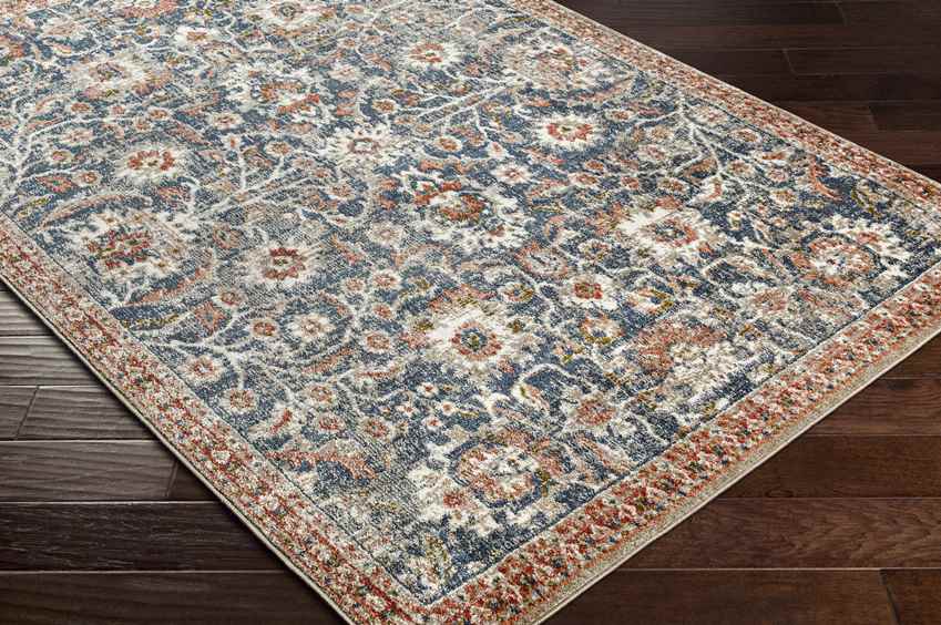 Lacona Traditional Dark Blue Area Rug