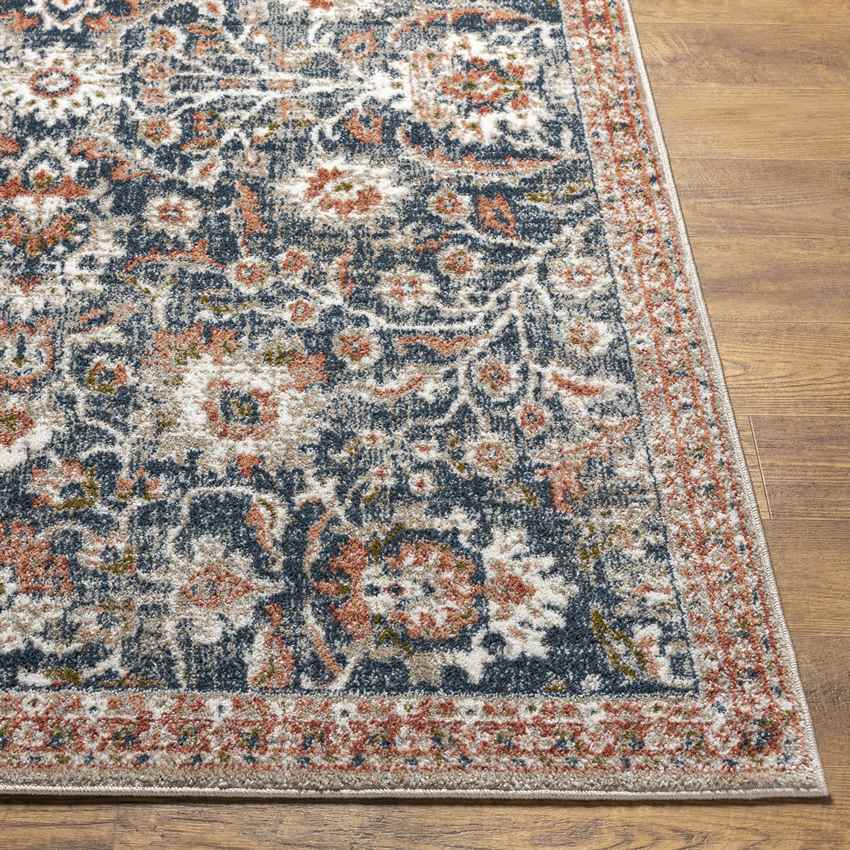 Lacona Traditional Dark Blue Area Rug