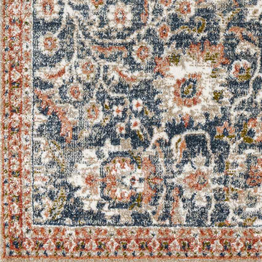 Lacona Traditional Dark Blue Area Rug