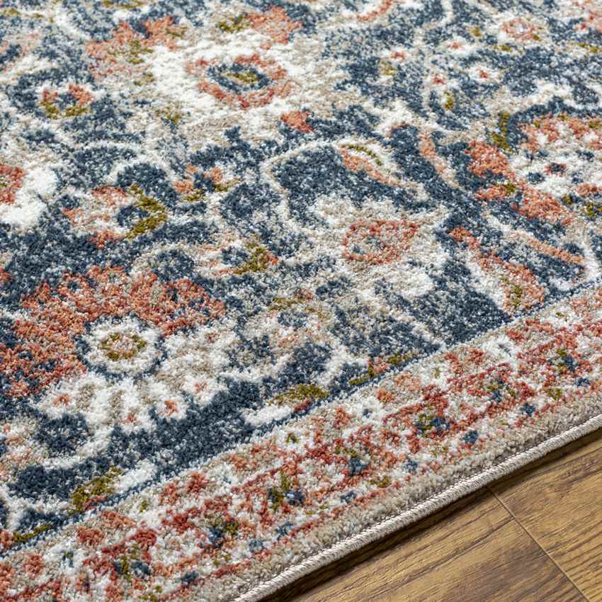 Lacona Traditional Dark Blue Area Rug