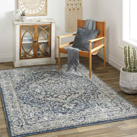 Lake Mills Traditional Dark Green Area Rug