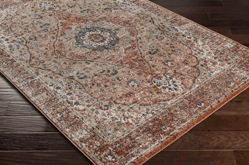 Lake View Traditional Burgundy Area Rug