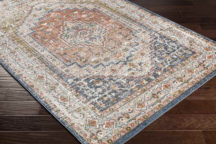 Lakota Traditional Burnt Orange Area Rug