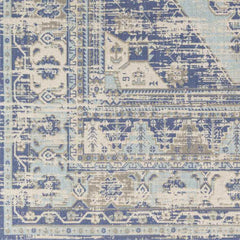 Chirokitia Traditional Dark Blue Area Rug