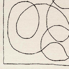 Kazafani Modern Ivory Area Rug