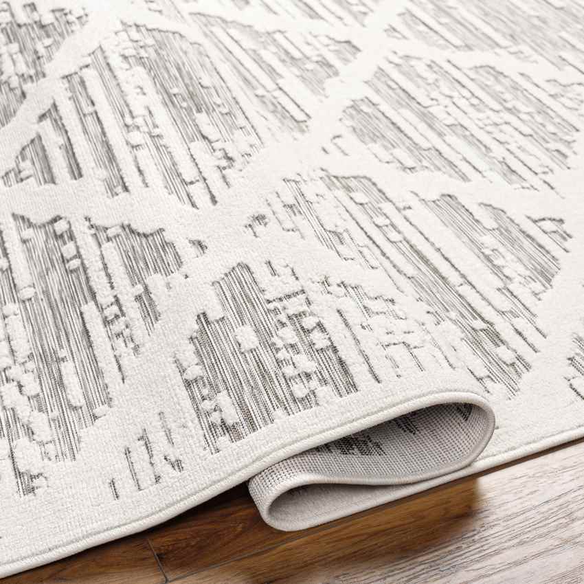 Perivolia Global Light Gray Area Rug