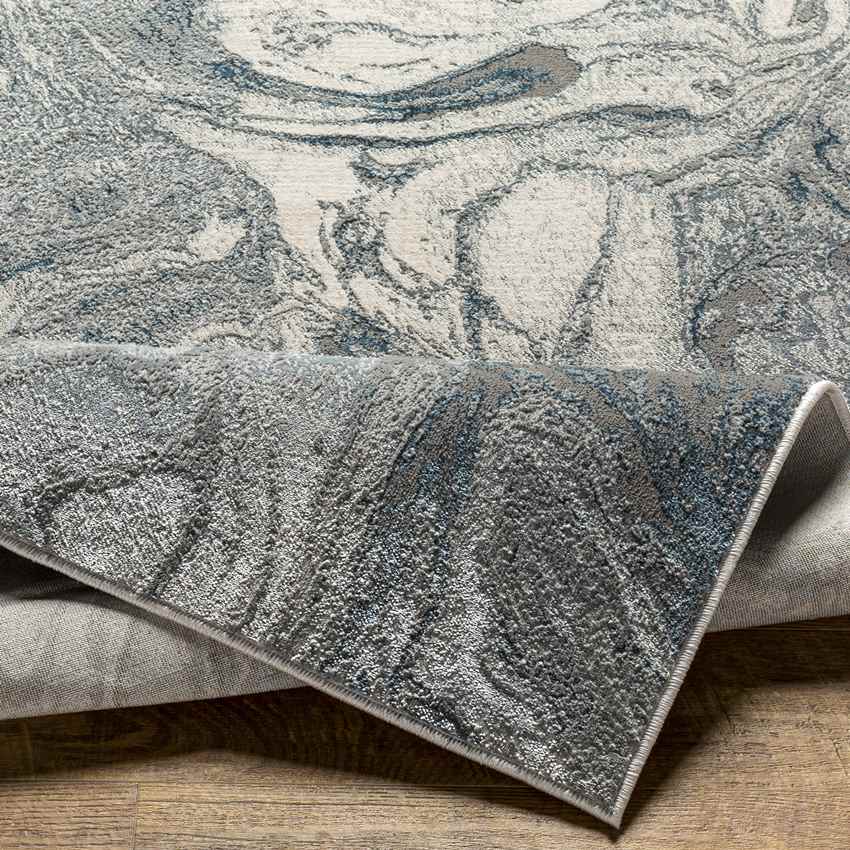 Ortakoy Modern Dark Teal Area Rug
